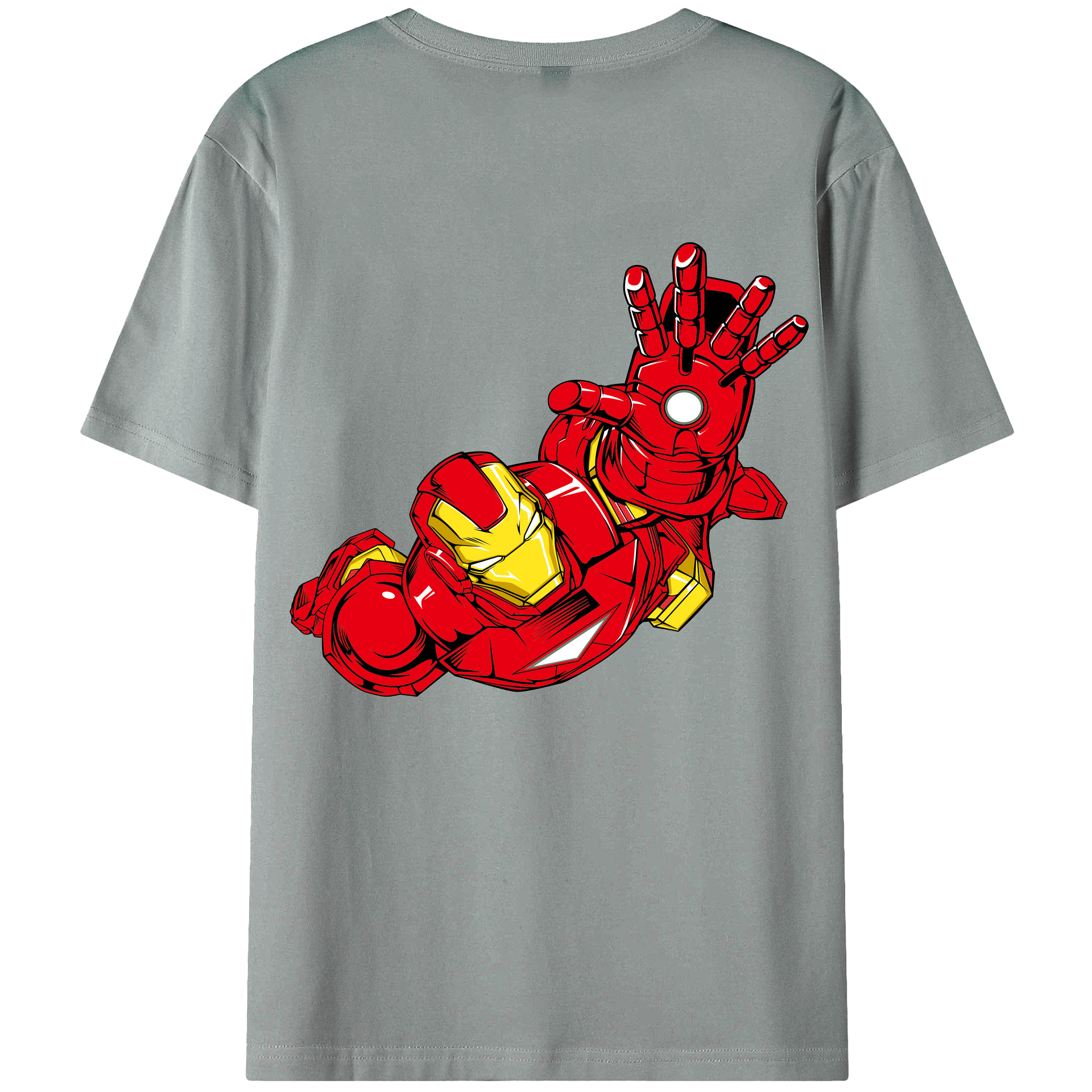 （画像用） アベンジャーズ The Avengers 綿100％ メンズ半袖Tシャツ（バックプリント） 通気性